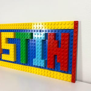 Custom LEGO® Brick Name Sign: Personalized Kids Room Decor - Etsy