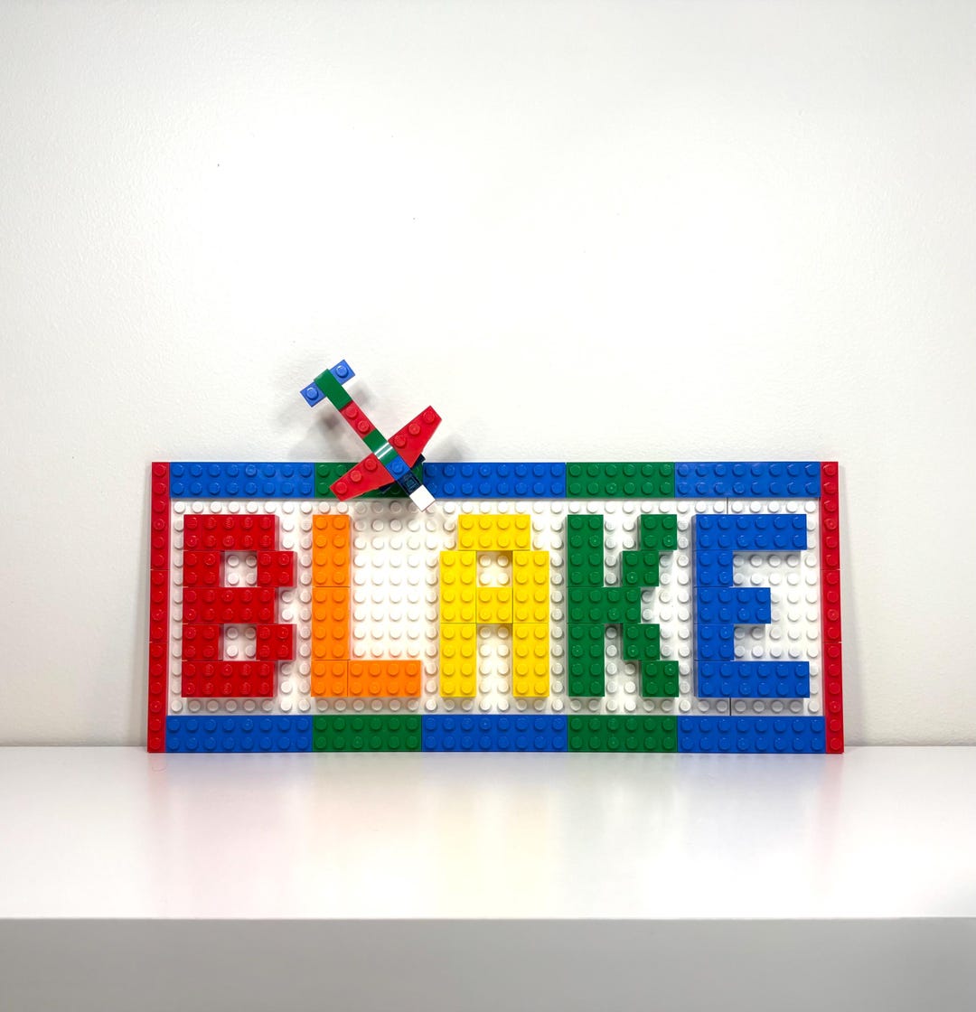 Custom LEGO® Brick Name Sign – Personalized Kids Room Decor - Etsy