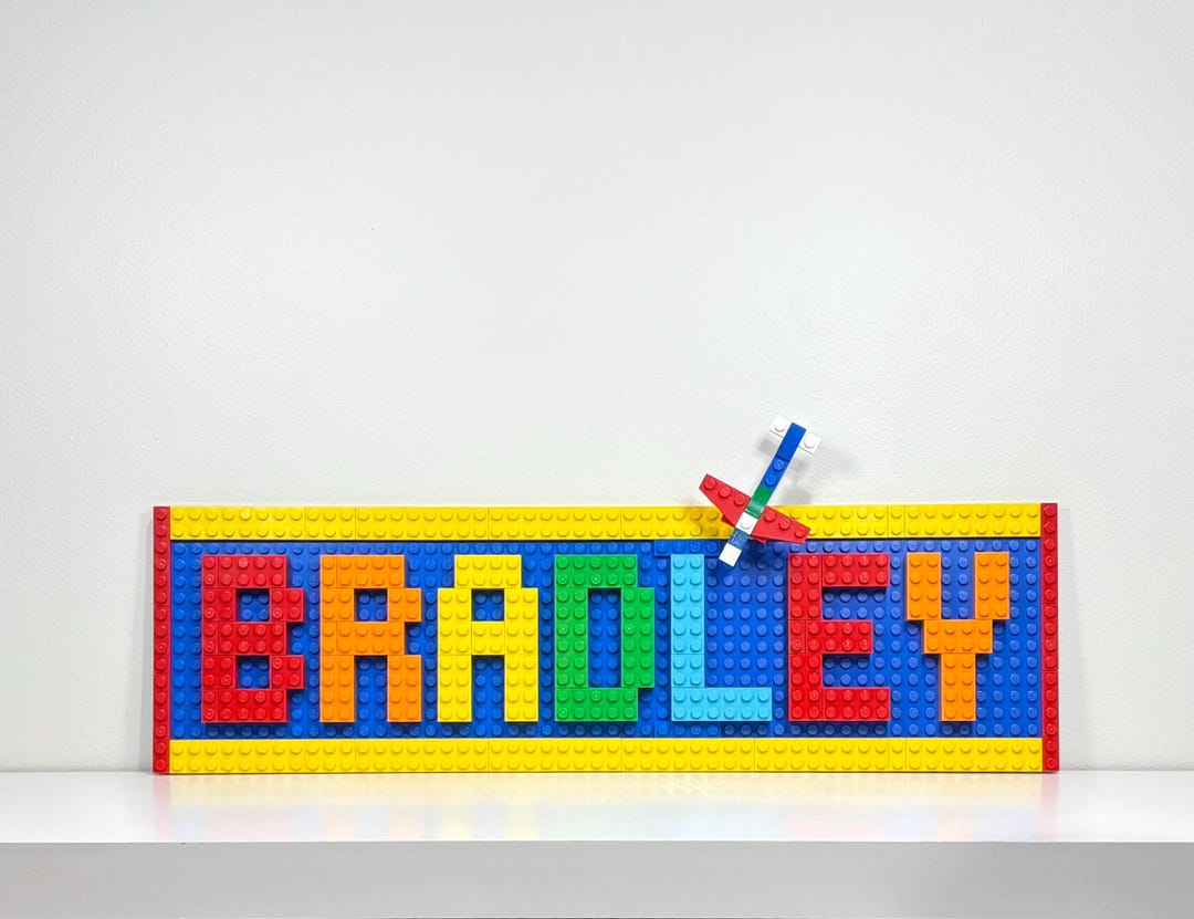 Custom LEGO® Brick Name Sign: Personalized Kids Room Decor - Etsy