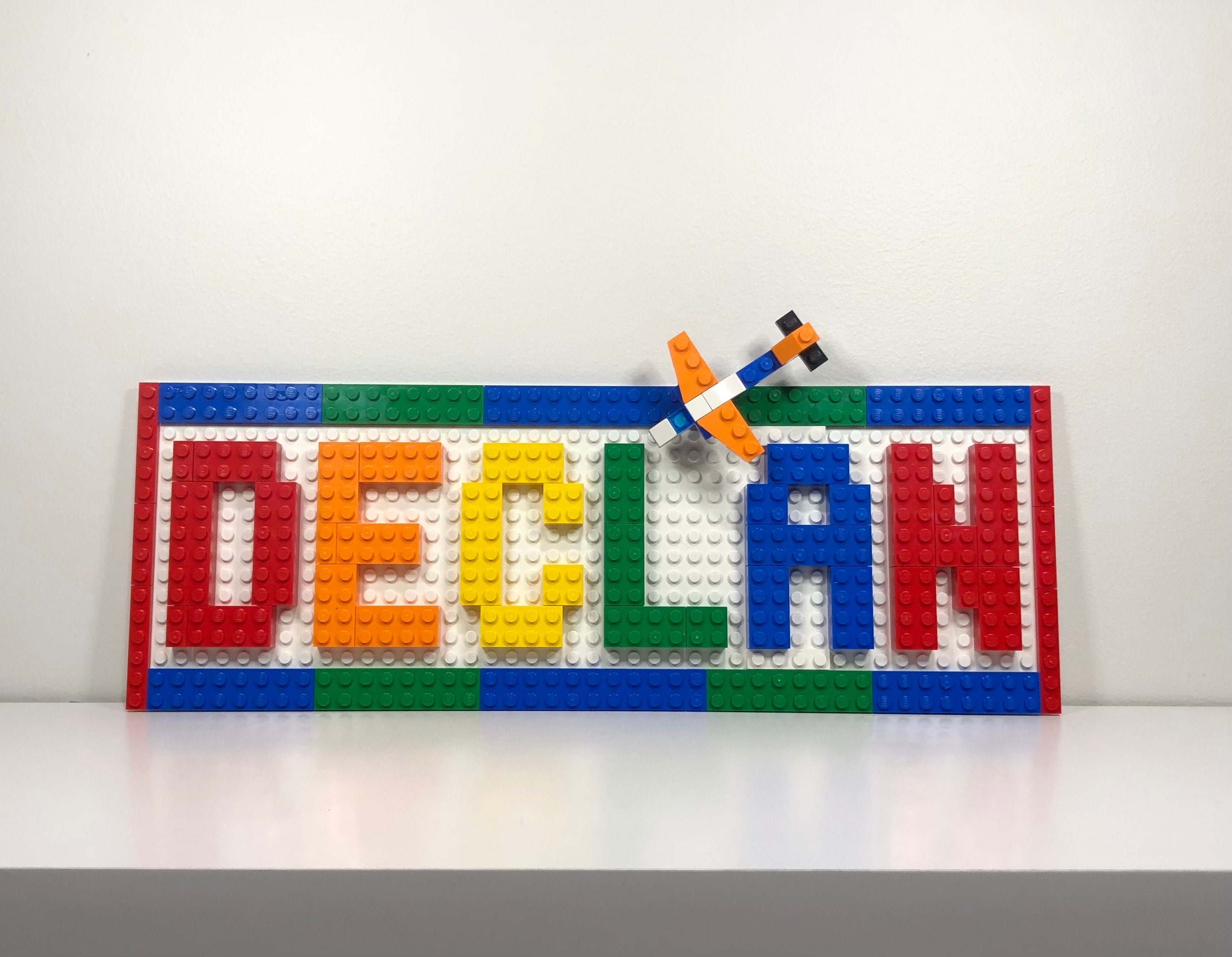Custom LEGO® Brick Name Sign – Personalized Kids Room Decor - Etsy