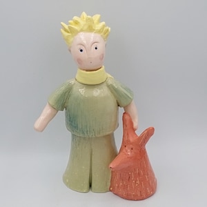 Little Prince with his fox - time traveling back to the lost childhood and land of pure love