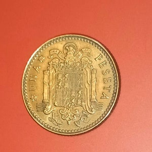 1975 Una Peseta, Estrella 78′ RARE