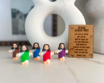 DIGITAL FILE, mini Jesus tag, Jesus loves me, inspirational gift, baptism gift, SVG, laser cut file, laser machine file, file for laser