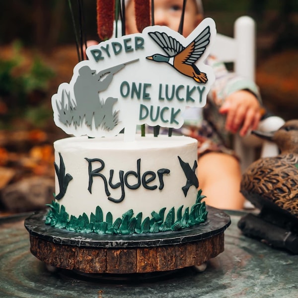 Country cake topper, cake topper for kids, mallard duck cake topper, birthday, cake topper for boy, cake topper for girl, kids, country
