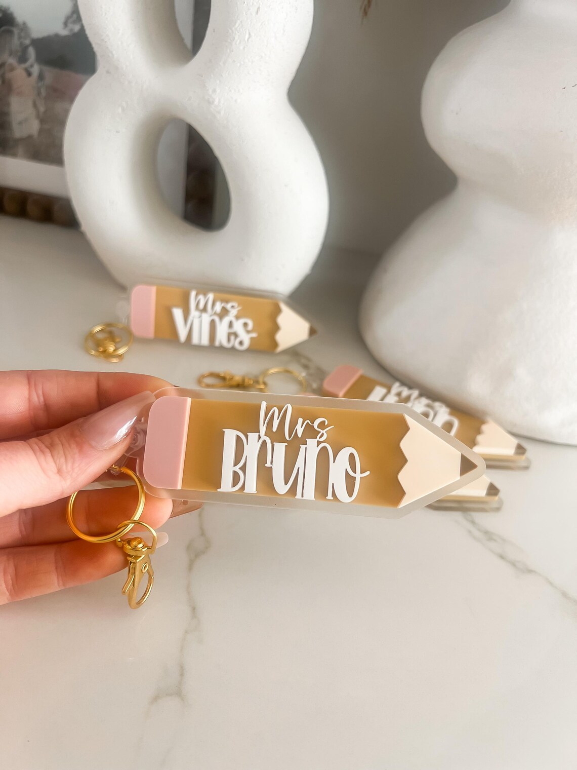 Key Chain File DIGITAL FILE, Pencil Keychain, Acrylic Pencil Keychain, Laser Cut File ...