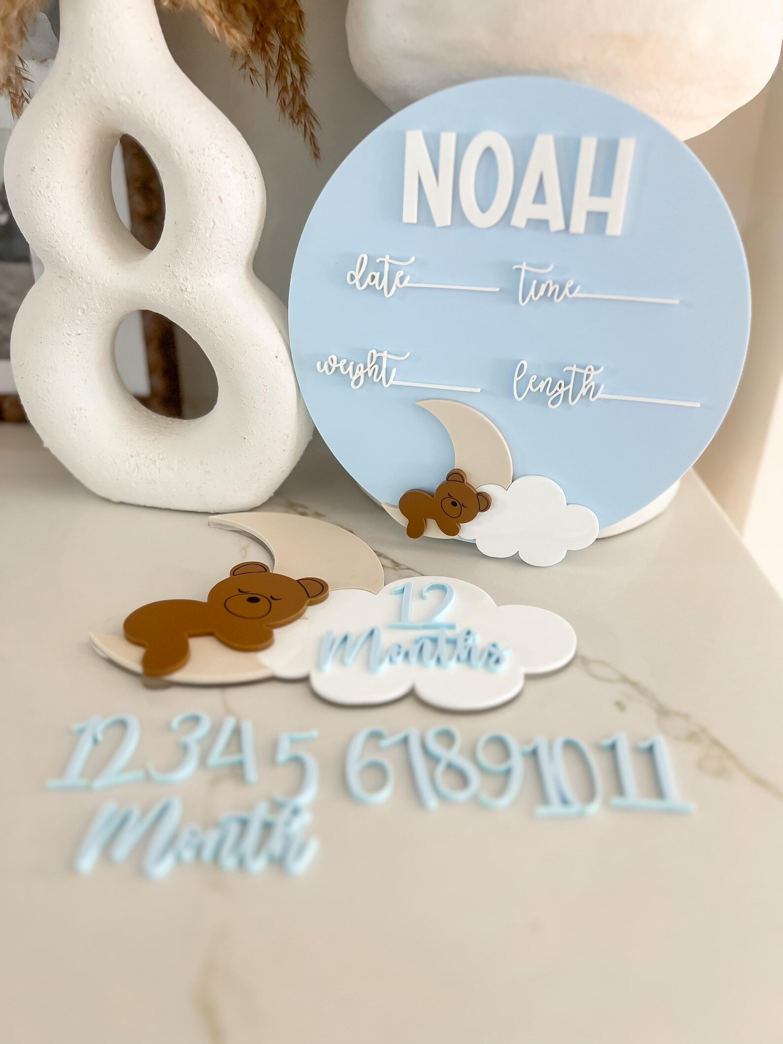 DIGITAL FILE, Bear Milestone, Teddy Bear Milestone Sign, Baby Milestone ...