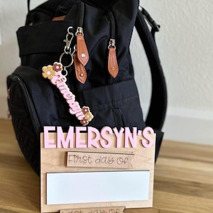 Bag tags, key chain, checkered keychain, backpack tag, name tag, acrylic keychain, wooden key chain, name bag tag for kids, personalized