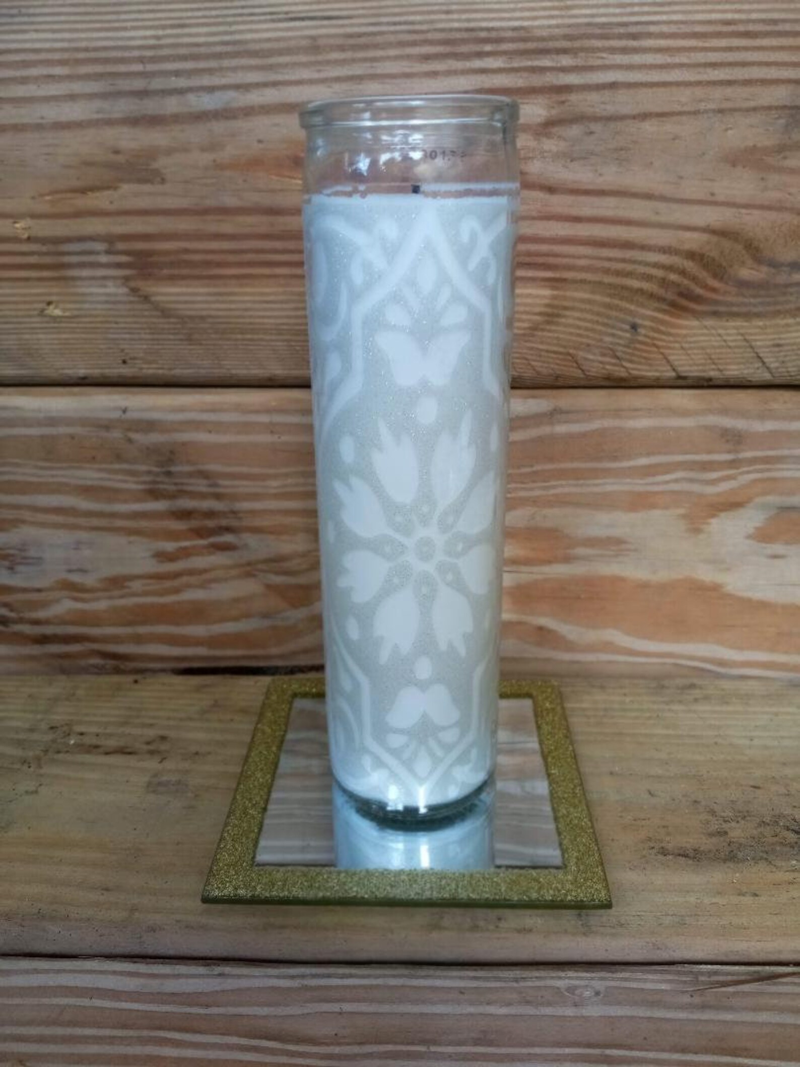 Decorative Unscented 7 Day Tall Glass Prayer Candle/ Etsy