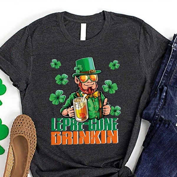 Lepre-Gone Drinking Shirt,St Patricks Day Shirt,Funny Drinking Shirt,St Pattys Day Gift,Shamrock Luck Tee,Irish Day Shirt,St Patricks Outfit