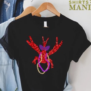 Crawfish Mardi Gras Outfit,Women's Mardi Gras Shirt,Mardi Gras Crawfish Lover Gift,Beads Shirt,Parade Shirt,Mardi Gras Carnival Party Tee