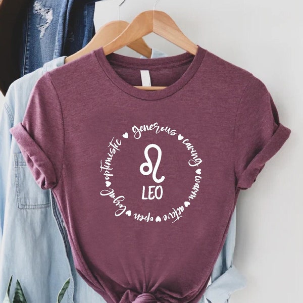 Leo Zodiac Tshirt, Leo Zodiac Gift, Leo Birthday Gift, Horoscope Shirt, Leo Astrology Shirt, Zodiac Gift, Leo Shirt, Zodiac Shirt, Leo Gift