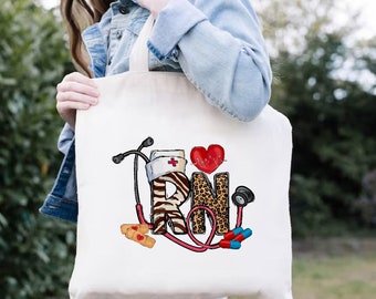 Registered Nurse Tote Bag, Gift For RN,Nurse Life Tote Bag,RN Nurse,Nurse Appreciation,Nurse Life Gift,Future RN Gift,Rn Gifts Graduation
