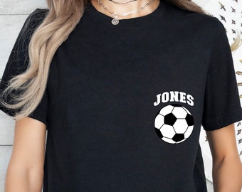 Custom Soccer Shirt,Personalized Name Soccer Ball Shirt,Soccer Team Shirt,Soccer Shirt,Custom Soccer Mom Shirt,Soccer Dad Shirt,Game Day Tee