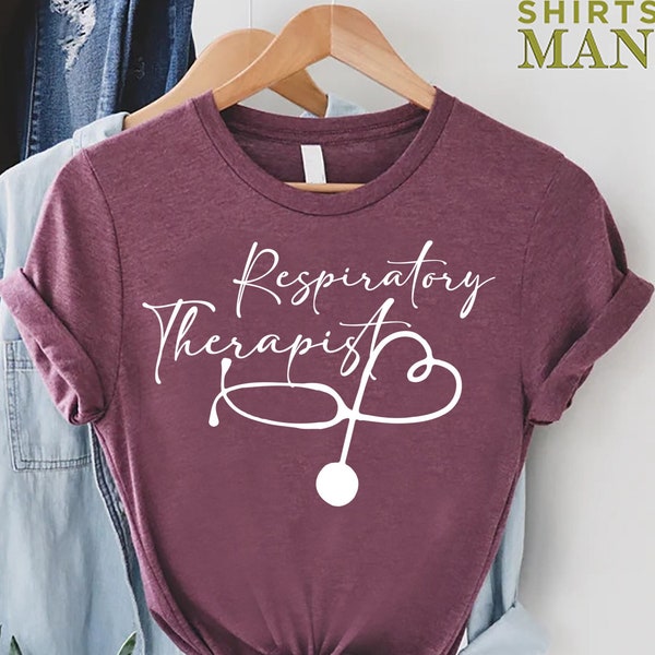 Respiratory Therapist Shirt, Lung Therapist Shirt, Respiratory Stethoscope Shirt, Gift For Respiratory Therapist, Healthcare Worker Shirts