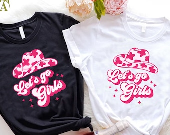Let's Go Girls Shirt,Bachelorette Party Shirt,Girls Weekend Trip,Western Bridal Party Shirts,Retro Bachelorette Shirt,Country Bach Shirt