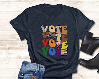 Vote Shirt, Banned Books Shirt, Election 2024 Shirt, Political Activism Shirt, Reproductive Rights Tee,Pro Roe V Wade,LGBTQ Rights,Vote Gift