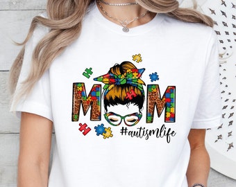 Autism Mom Shirt, Autism Mom Life Shirt, Autism Awareness Mama ,Western Autism Mama, Gift For Mom,Autism Acceptance Shirt,Autism Puzzle Mom