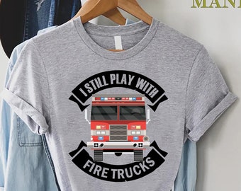 Funny Firefighter Shirt, Gift For Fireman Dad, Men's Firefighter Outfit, Fire Truck Shirt, Firefighter Husband Gift, Fire Department Shirt