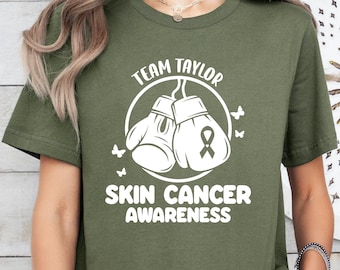Melanoma Awareness Shirt,Custom Team Cancer Tee,Melanoma Support Squad Shirt,Skin Cancer Melanoma Shirt,Melanoma Warrior Gift,Skin Survivor