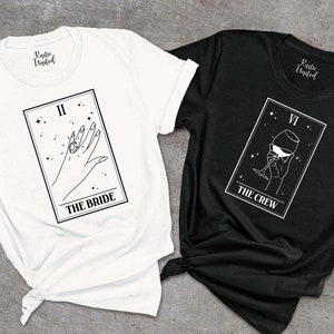Tarot Card Bachelorette Shirt,The Bride Tarot Card Shirt,Wine Hen Party Tee,Bride Crew Shirt,Bridesmaid Shirt,Bachelorette Party,Tarot Bride