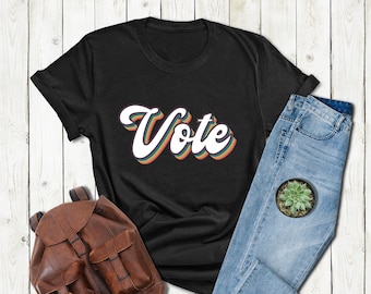 Retro Vote Shirt, US 2024 Election Voting Tee, Voter Tshirt, Anti Trump Shirt,Political Shirt,Election Shirts,Womens's Vote Shirt,Voting Tee