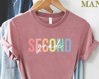 Second Grade Teacher Shirt, 2nd Grade Shirt, Back To School Shirt, First Day Of School Tee, School Shirt, Second Grade Gift, 2nd Grade Team