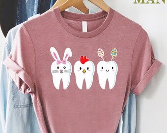 Easter Dental Bunny Shirt,Dentist Easter Tee,Funny Dentist Shirt,Dental Life Shirt,Rabbit Tooth Shirt,Easter Dentist Gift,Easter Dentist