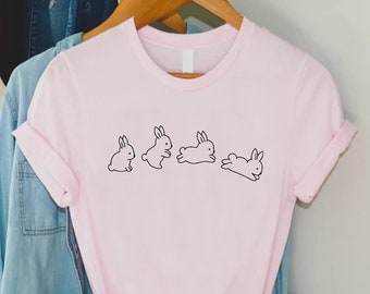 Cute Bunny Shirt,Happy Easter Bunny Shirt, Hip Hop Bunny Shirt,Women Bunny Easter Shirt, Bunny Kids Easter Shirt,Girls Bunny Shirt