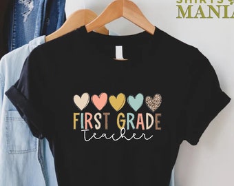 Cute First Grade Teacher Shirt, Back To School Shirt, Teacher Appreciation Gift, Teach Love Inspire, 1st Grade Teacher Gift, 1st Grade Team