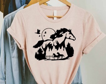 Horse Farm Shirt, Horse Lover Shirt, Horse Riding Shirt, Gift For Horse Lover, Horse Shirt Women, Horse Girl Shirt, Horseback Riding