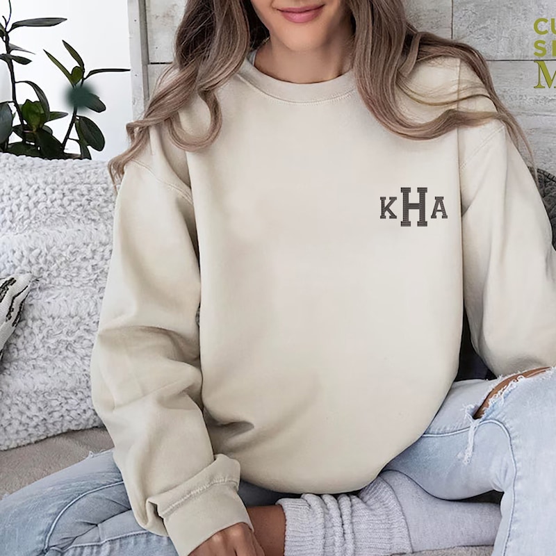 Monogram Sweater Top