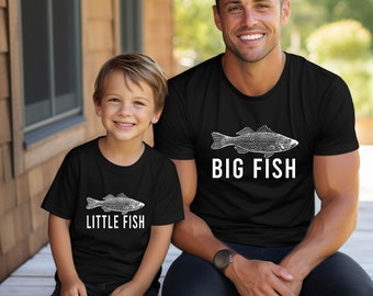Big Fish Little Fish Matching Shirt,Fishing Buddies Matching Shirt,Dad And Son Fishing Shirt,Fishing Gifts,New Dad Gift,Fathers Day Matching