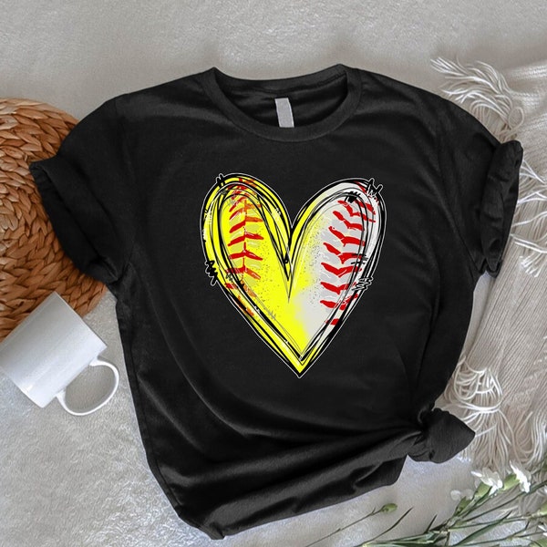 Mom Of Both T-shirt, Baseball Softball Mom Shirt, Mothers Day Shirt, Sports Mom Shirt, Mom Life Shirt, Game Day Shirt, Womens Softball Tee