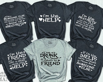 Drinking Tshirt, Funny Drunk Friends Shirts, Matching Group Shirt,Girls Matching Tee,Drinking Party Shirt,If Lost or Drunk Please Return To