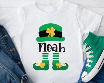 Custom Name St Patrick Shirt,Boy St Patricks Day Shirt,Boys Personalized Shirt,St. Patricks Day Gift,Kids Fashion,Kids Gift,Gift for Boy