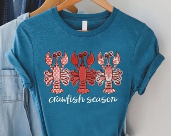 Crawfish Season T-shirt, Crawfish T-Shirt, Crawfish Lover Gift, Womens Crawfish, Crawfish Boil Tee, Cajun Shirt, Cute Crawfish Shirts