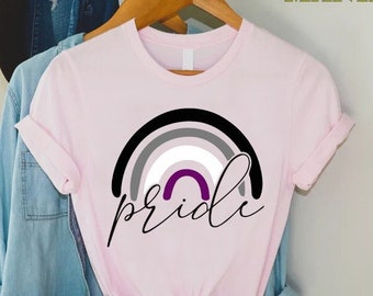 Asexual Pride Rainbow T-Shirt, Asexual Tshirt, Gift For Asexual, Ace Pride Shirt, LGBTQIA Awareness Tee, Queer T-shirt, LGBT Shirt