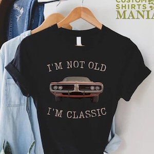 Dad Classic Car T-Shirt, Funny Fathers Day Shirt, Gift For Car Lover,Vintage Car Shirt,Car Lover Shirt, Car Enthusiast Shirt,Retro Car Shirt