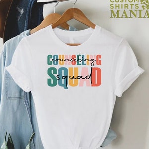 Counseling Squad Tshirt, Counselor Gift, School Counselor Tee, Counselor Office Tee, Counseling Crew,Matching Work Shirt,Special Teacher Tee