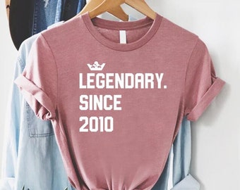 Custom Legendary Since Birthday Shirt, 15th Birthday Shirt, Birthday Girl Shirt, 15 Years Old Shirt, 15Years Old Gift, Custom Birthday Gift