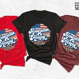 three t - shirts with the words american forever on them