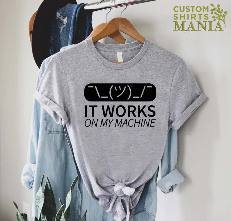 Programmer Shirt, Gift For Coder, IT Shirt, Programming Shirt, Developer Gift, Funny Computer Shirt, It Works On My Machine, Coding Shirt image 8