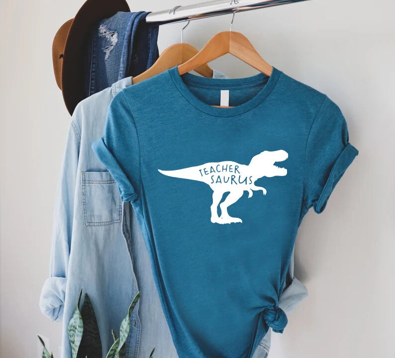 Funny Dinosaur Grammar Teacher T-Shirt Women's - Canada Teacher Shirt Gift For Kindergarten Elementary - View #7