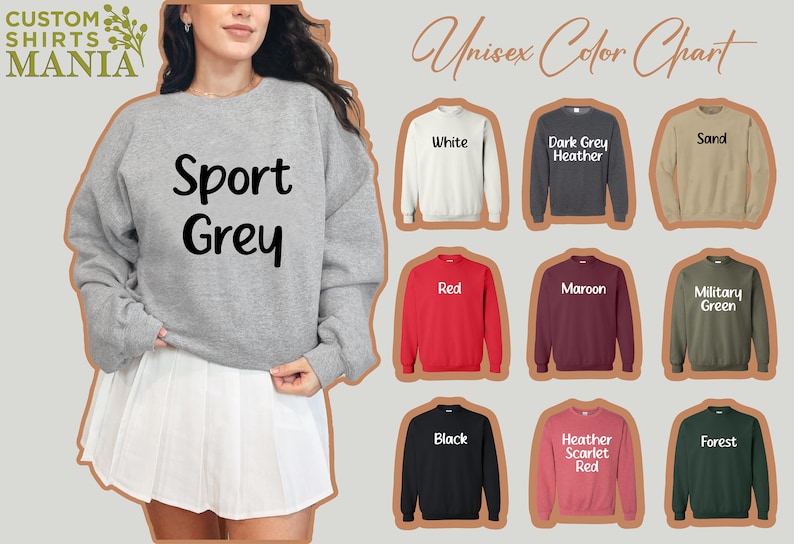 an image of a woman wearing a sport grey sweatshirt