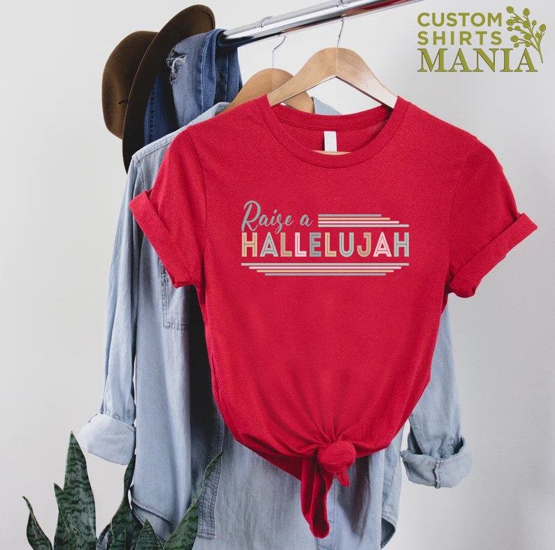 Raise a Hallelujah Shirt, Christian Mom Shirt, Church Shirt, Hallelujah Shirt, Christian Shirts For Women, Religious Gift, Jesus Lover Gift bild 9