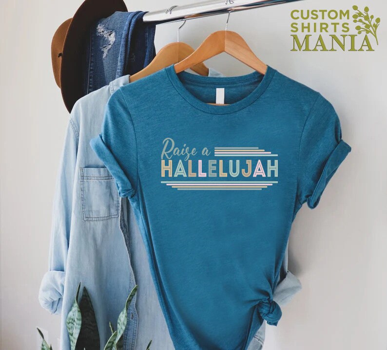 Raise a Hallelujah Shirt, Christian Mom Shirt, Church Shirt, Hallelujah Shirt, Christian Shirts For Women, Religious Gift, Jesus Lover Gift bild 6