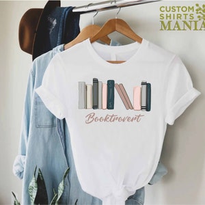 Booktrovert Shirt, Reading Lover Shirt, Book Lover Gift, Bookish Shirt, Bookworm Apparel, Book Nerd Gift, Library Lover Tee, Book Enthusiast image 4