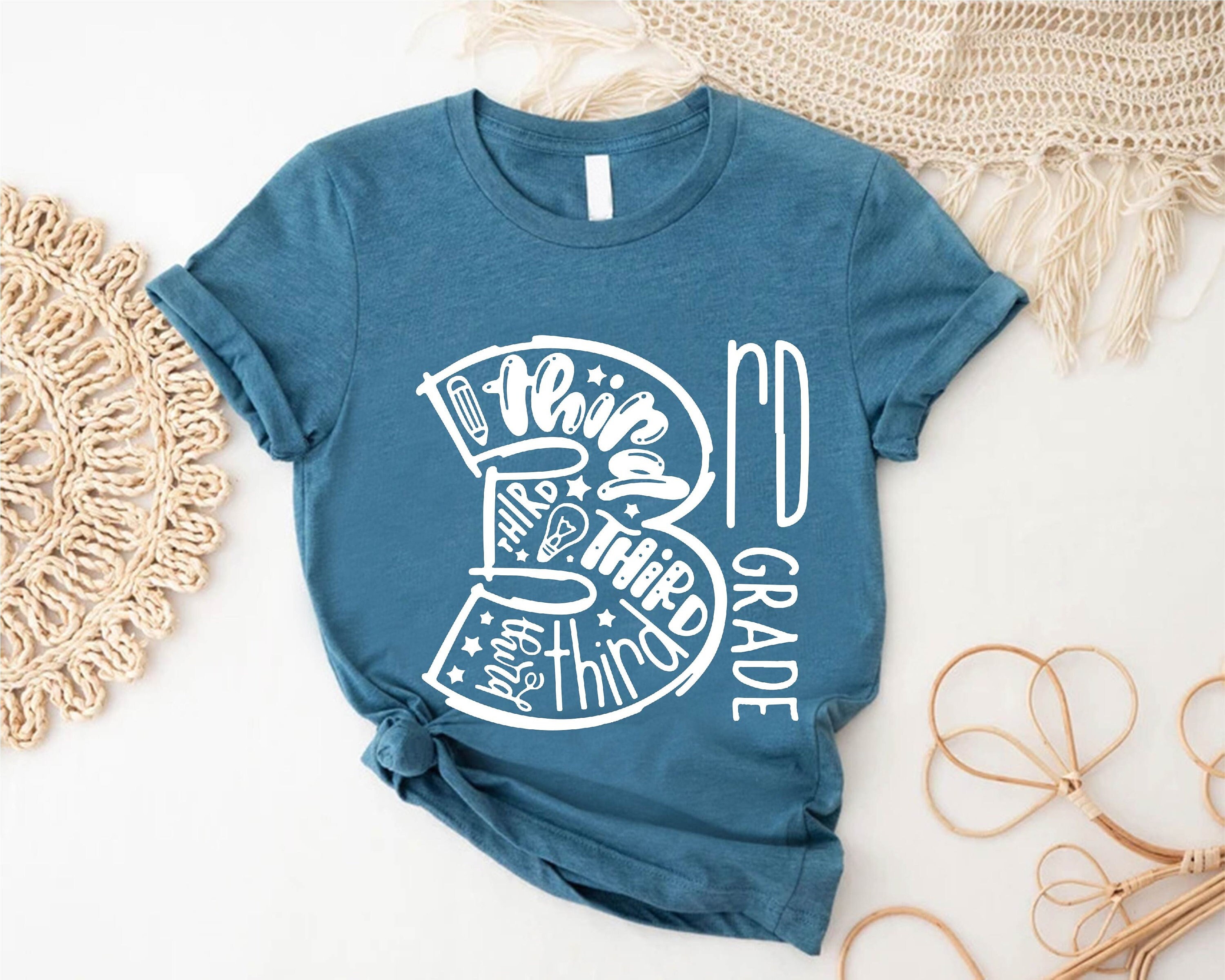 3rd Grade T-shirt, Third Grade Teacher Shirt, 3rd Grade Gift, Back To School Shirt, Teacher Appreciation, Hello 3rd Grade, Third Grade Squad
