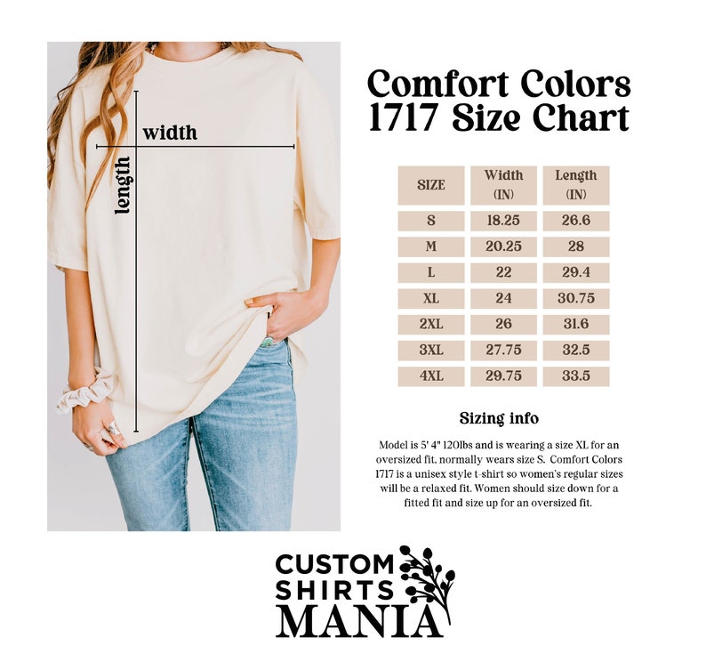 a women's size chart for a t - shirt