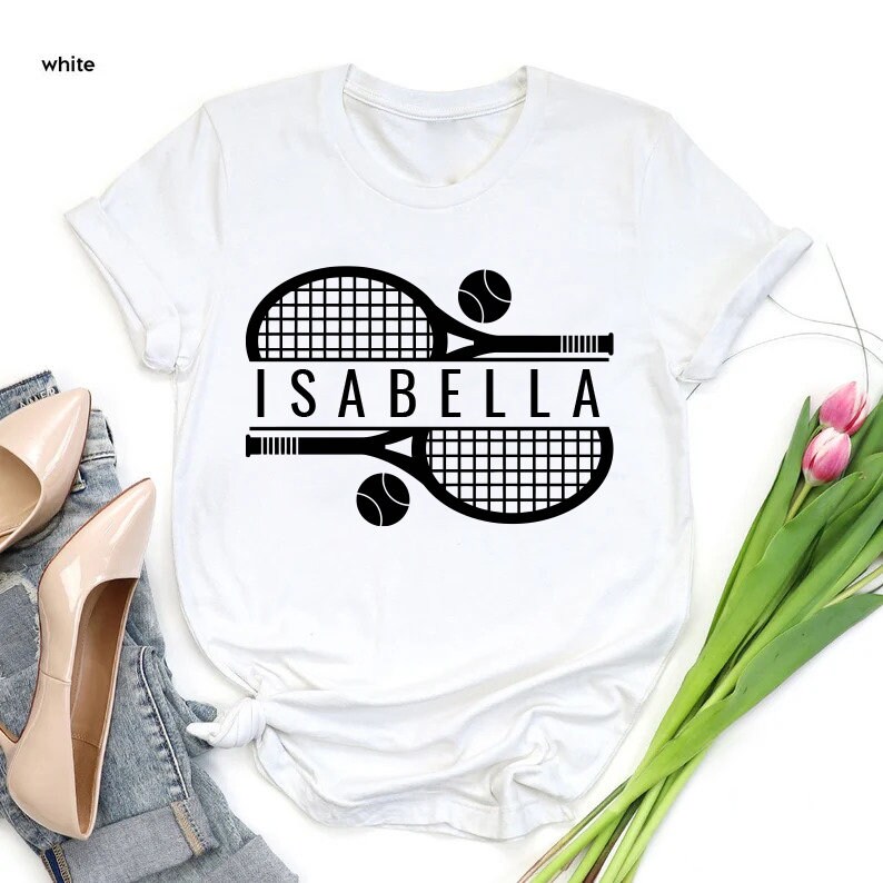 Personalized Tennis Racket Shirt,custom Tennis Shirt,custom Tennis ...